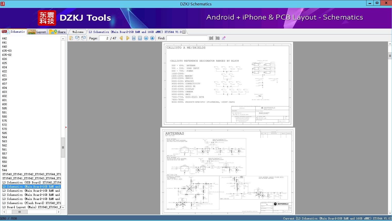 L3 Schematics (Main Board-2GB RAM and 16GB eMMC) XT1544 V1.0